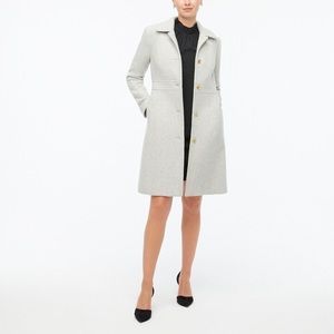 Petite Women’s Grey wool blend “lady coat” J Crew
